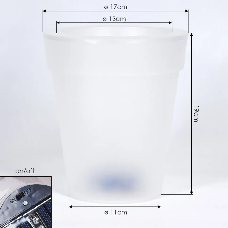 Lampe Solaire Dimouri Led Blanc, 4 Lumieres