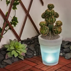 Lampe Solaire Dimouri Led Blanc, 4 Lumieres