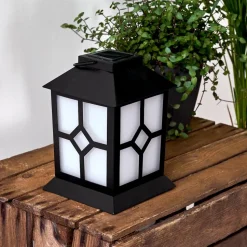 Lampe Solaire Folgarida Led Noir, 64 Lumieres