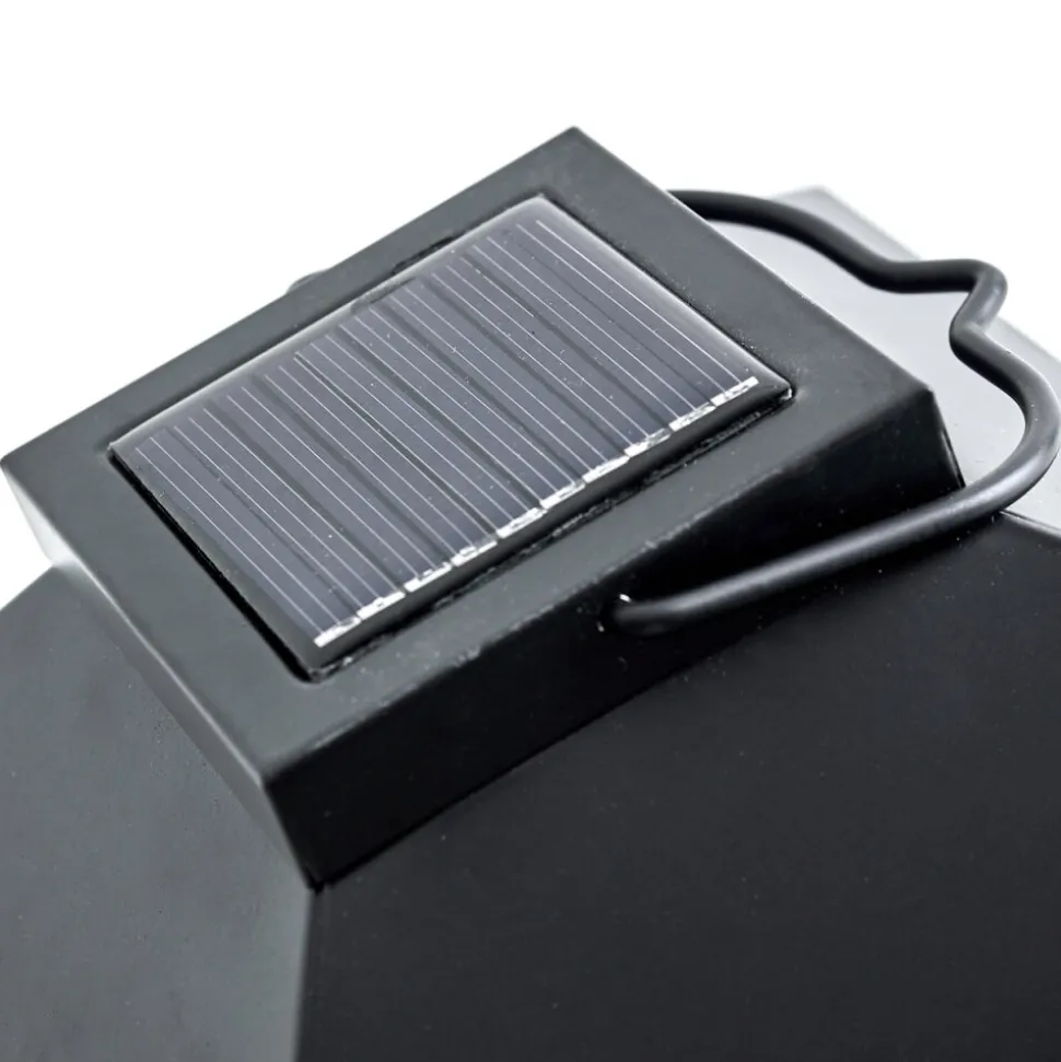 Lampe Solaire Folgarida Led Noir, 64 Lumieres