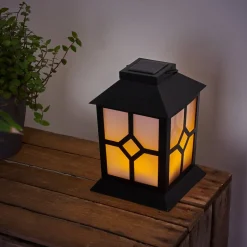 Lampe Solaire Folgarida Led Noir, 64 Lumieres