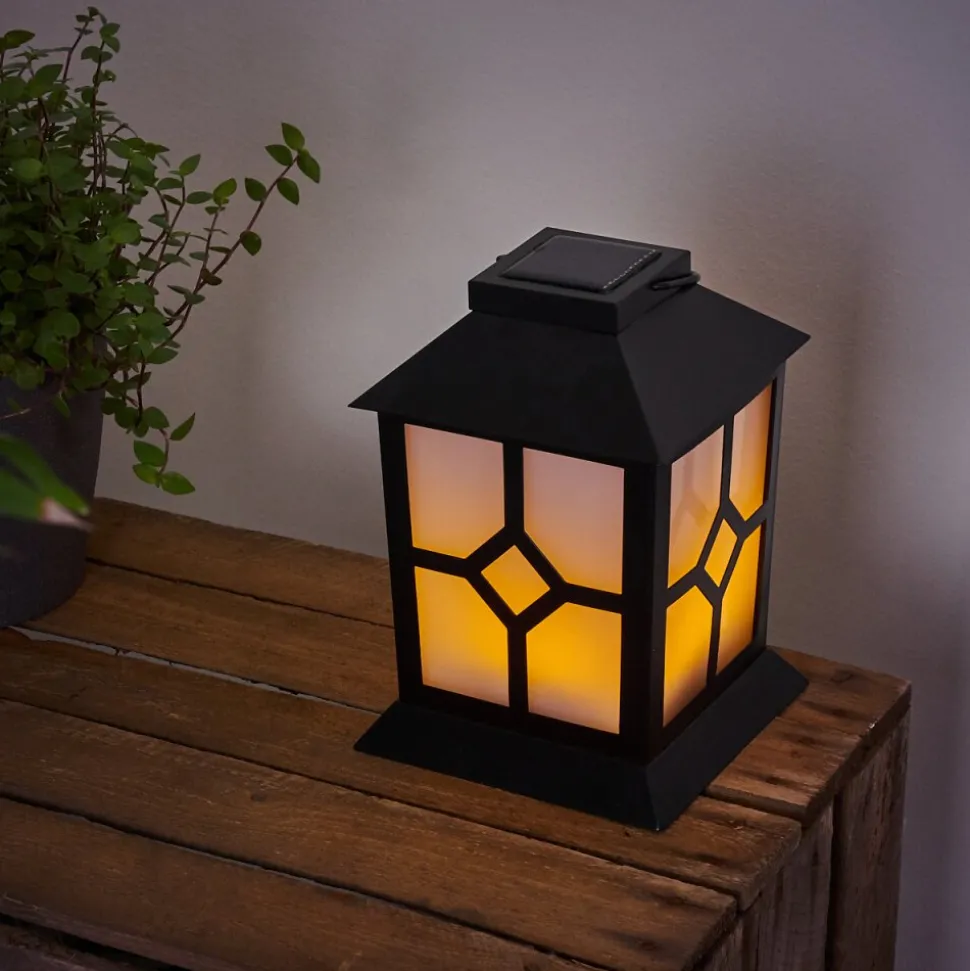 Lampe Solaire Folgarida Led Noir, 64 Lumieres