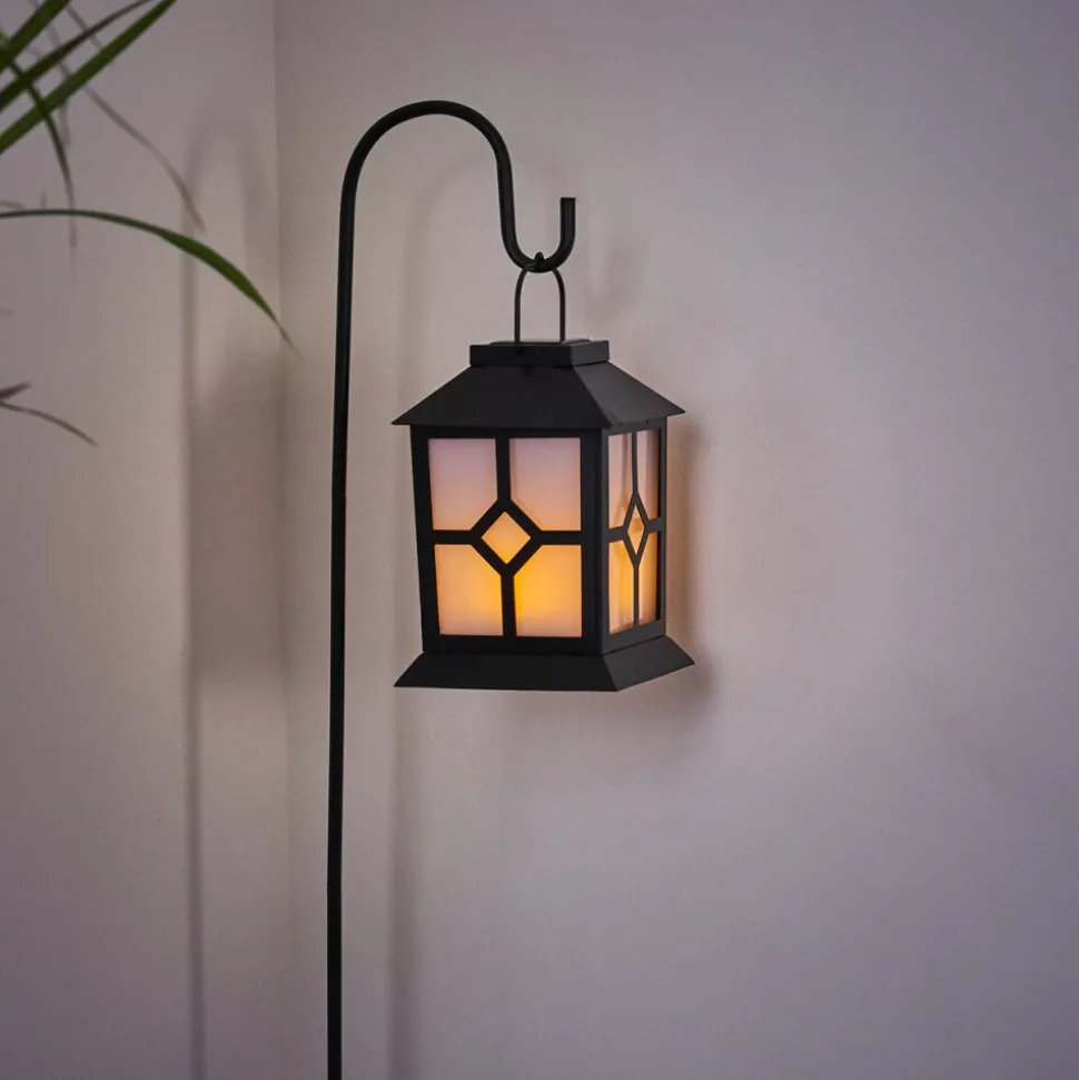 Lampe Solaire Folgarida Led Noir, 64 Lumieres