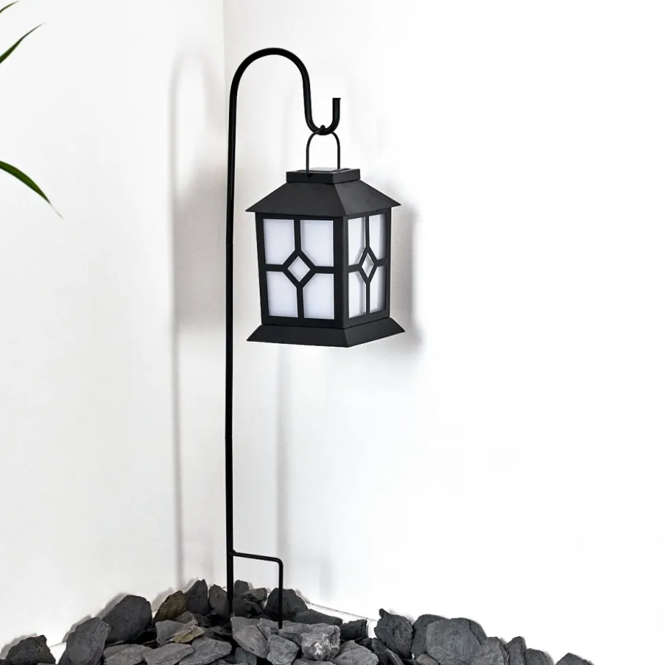 Lampe Solaire Folgarida Led Noir, 64 Lumieres