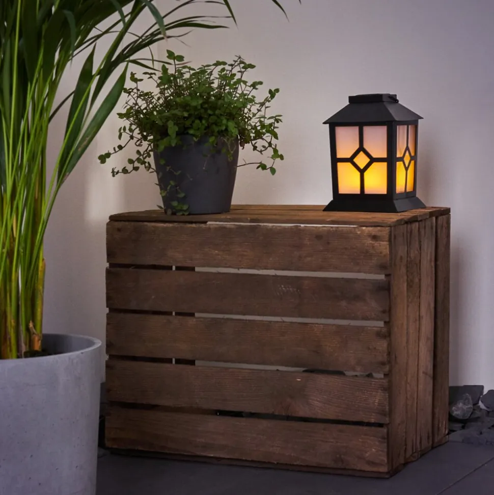Lampe Solaire Folgarida Led Noir, 64 Lumieres