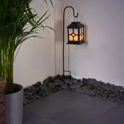 Lampe Solaire Folgarida Led Noir, 64 Lumieres