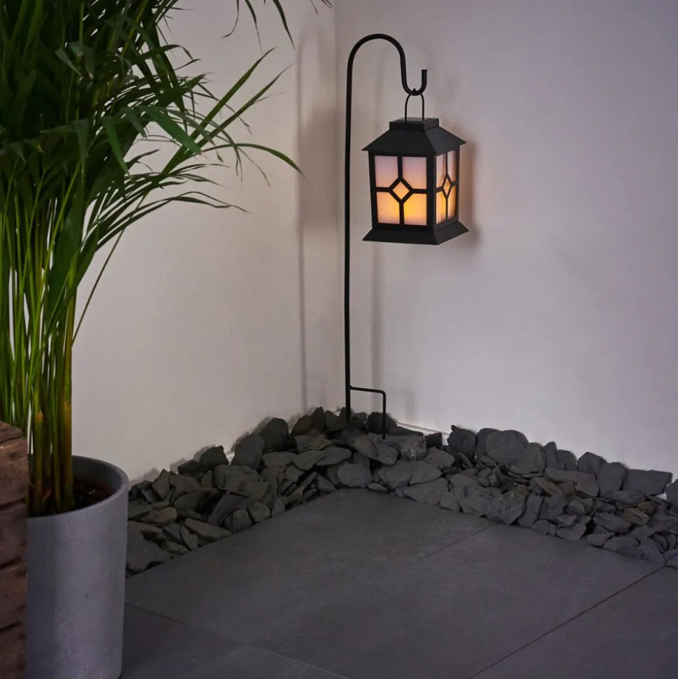 Lampe Solaire Folgarida Led Noir, 64 Lumieres