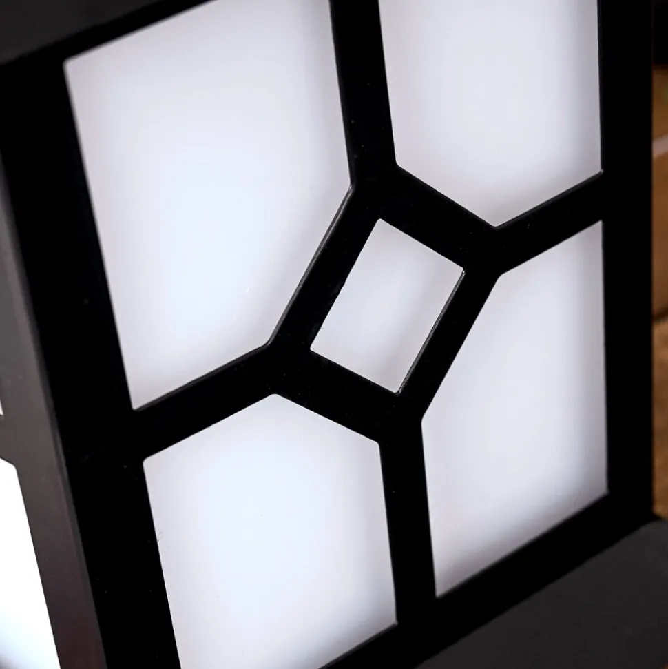 Lampe Solaire Folgarida Led Noir, 64 Lumieres