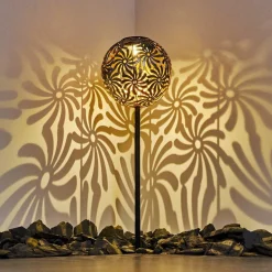Lampe Solaire Gilbert Led Argente, 1 Lumiere