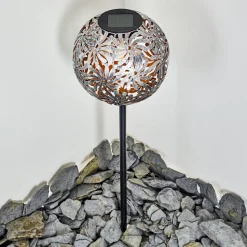 Lampe Solaire Gilbert Led Argente, 1 Lumiere