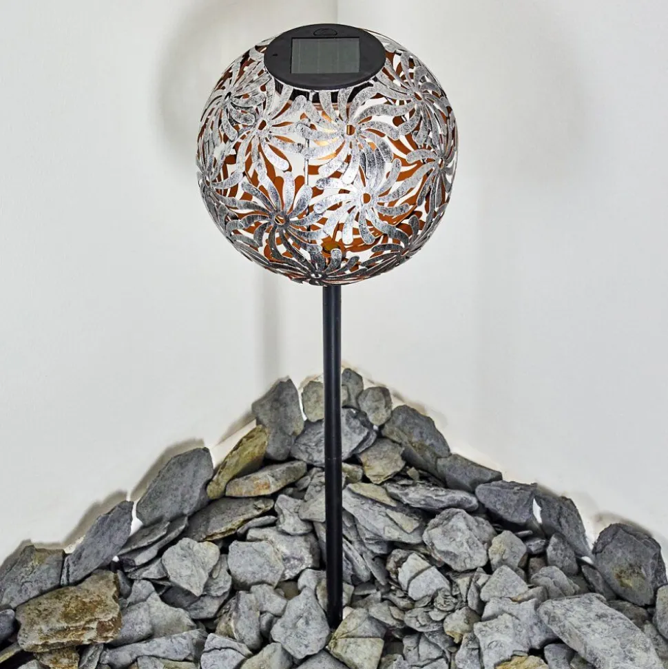 Lampe Solaire Gilbert Led Argente, 1 Lumiere