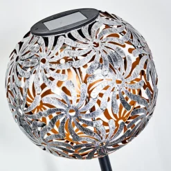Lampe Solaire Gilbert Led Argente, 1 Lumiere