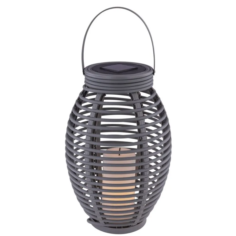 Lampe Solaire Globo Don Led Gris, 1 Lumiere