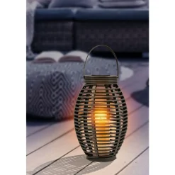 Lampe Solaire Globo Don Led Gris, 1 Lumiere
