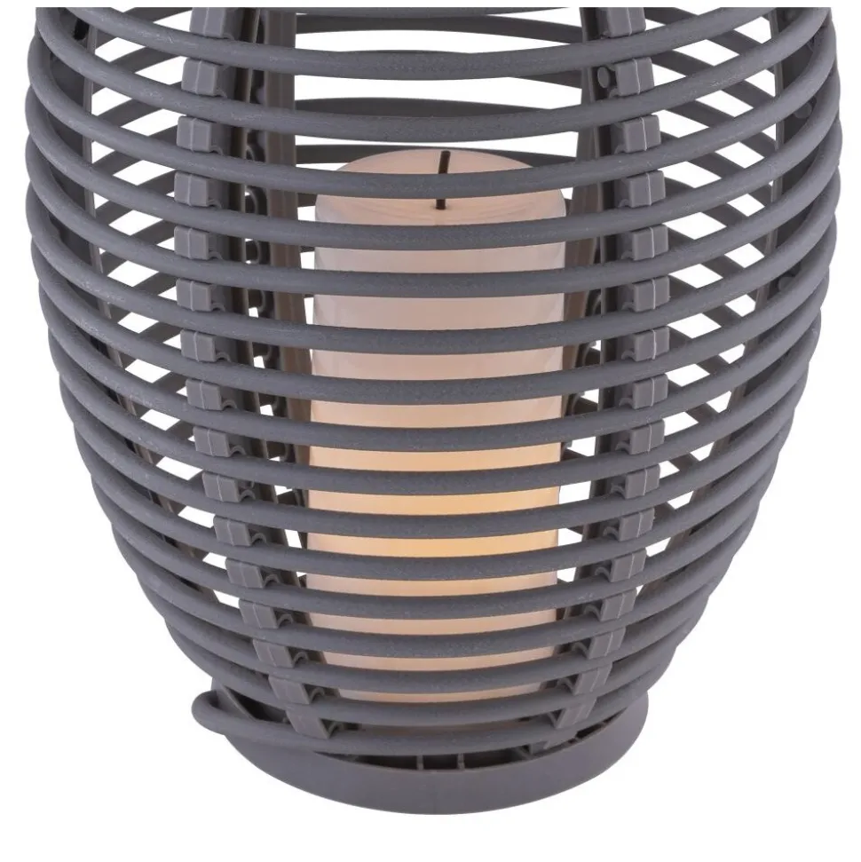 Lampe Solaire Globo Don Led Gris, 1 Lumiere