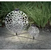Lampe Solaire Globo Led Argente, 1 Lumiere