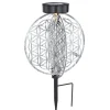 Lampe Solaire Globo Led Argente, 1 Lumiere