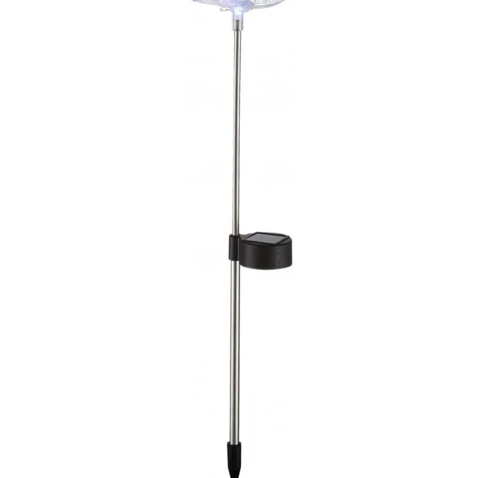 Lampe Solaire Globo Led Acier Inoxydable, 1 Lumiere