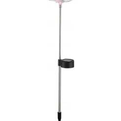 Lampe Solaire Globo Led Acier Inoxydable, 1 Lumiere