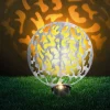Lampe Solaire Globo Led Argente, 2 Lumieres