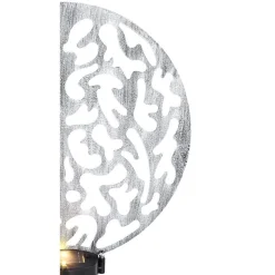 Lampe Solaire Globo Led Argente, 2 Lumieres