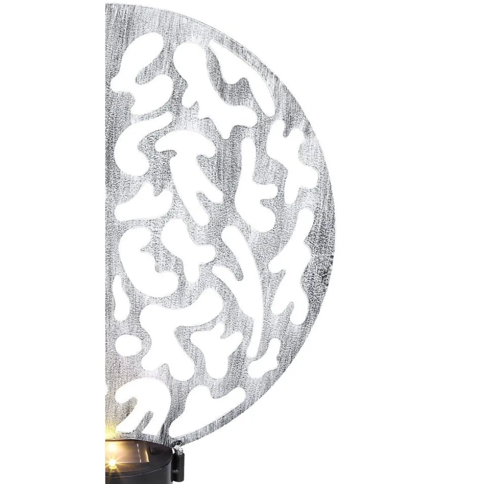 Lampe Solaire Globo Led Argente, 2 Lumieres
