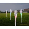Lampe Solaire Globo Led Acier Inoxydable, 2 Lumieres, Changeur De Couleurs