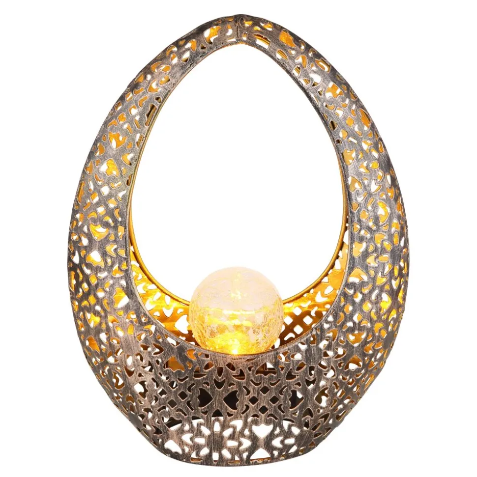 Lampe Solaire Globo Led Bronze, Or, 1 Lumiere