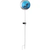 Lampe Solaire Globo Led Bleu, Argente, 1 Lumiere