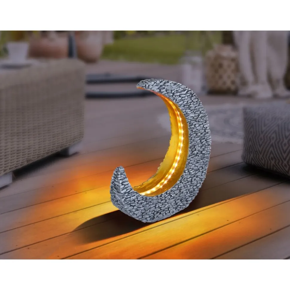 Lampe Solaire Globo Led Gris, 25 Lumieres