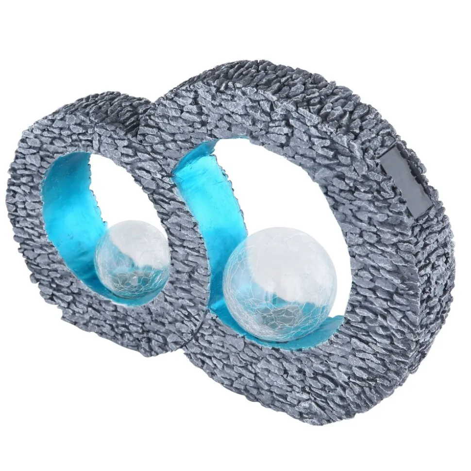 Lampe Solaire Globo Led Gris, 2 Lumieres
