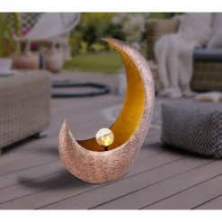 Lampe Solaire Globo Led Laiton, 1 Lumiere
