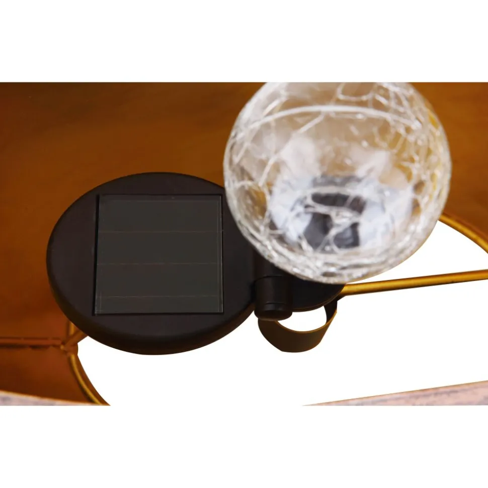 Lampe Solaire Globo Led Laiton, 1 Lumiere