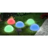 Lampe Solaire Globo Led Noir, 5 Lumieres, Changeur De Couleurs