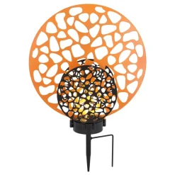 Lampe Solaire Globo Led Noir, 2 Lumieres
