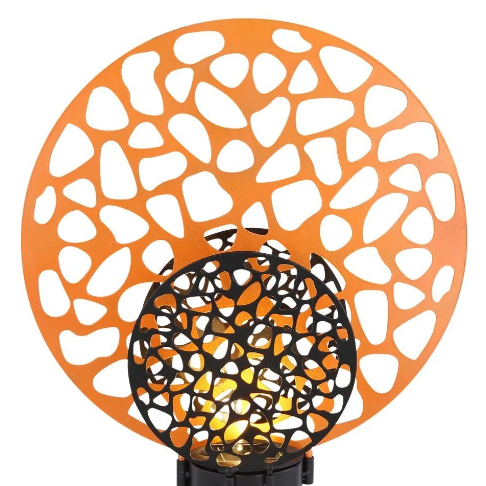 Lampe Solaire Globo Led Noir, 2 Lumieres