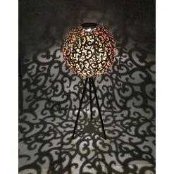 Lampe Solaire Globo Led Noir, 1 Lumiere