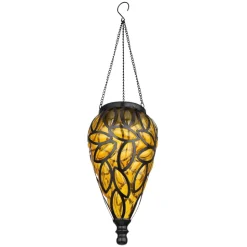 Lampe Solaire Globo Led Noir, 15 Lumieres