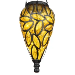 Lampe Solaire Globo Led Noir, 15 Lumieres