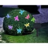 Lampe Solaire Globo Led Noir, 10 Lumieres, Changeur De Couleurs