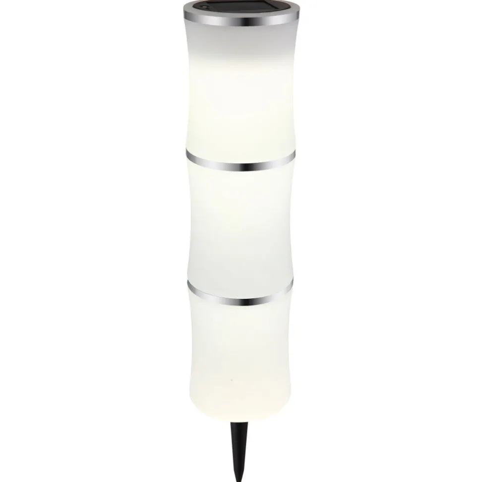Lampe Solaire Globo Led Noir, 1 Lumiere, Changeur De Couleurs
