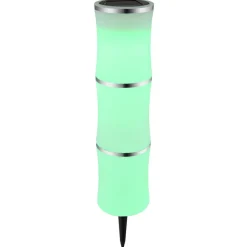 Lampe Solaire Globo Led Noir, 1 Lumiere, Changeur De Couleurs