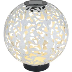 Lampe Solaire Globo Led Noir, 1 Lumiere