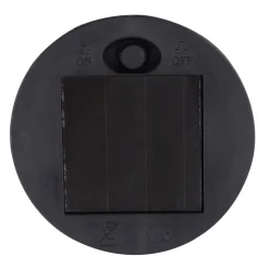 Lampe Solaire Globo Led Noir, 1 Lumiere