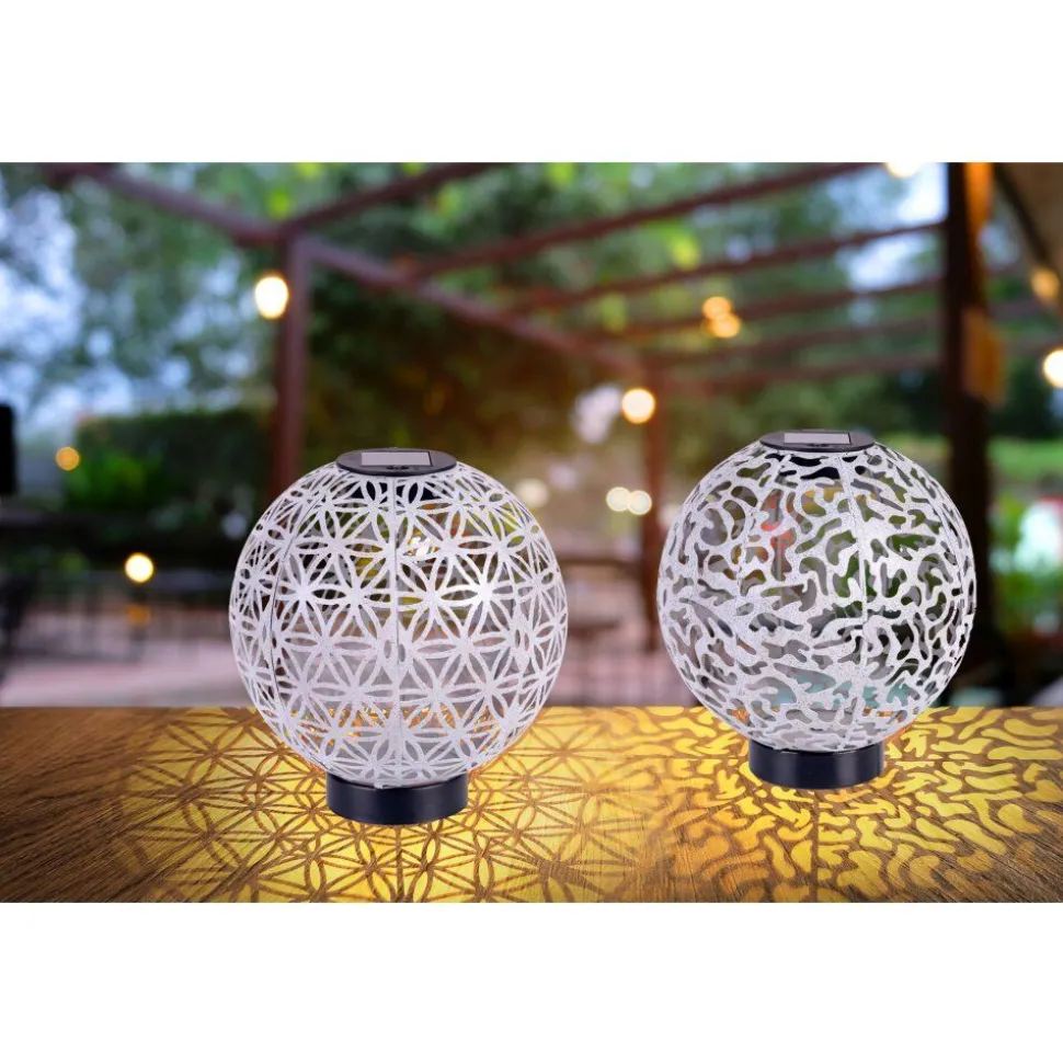 Lampe Solaire Globo Led Noir, 1 Lumiere