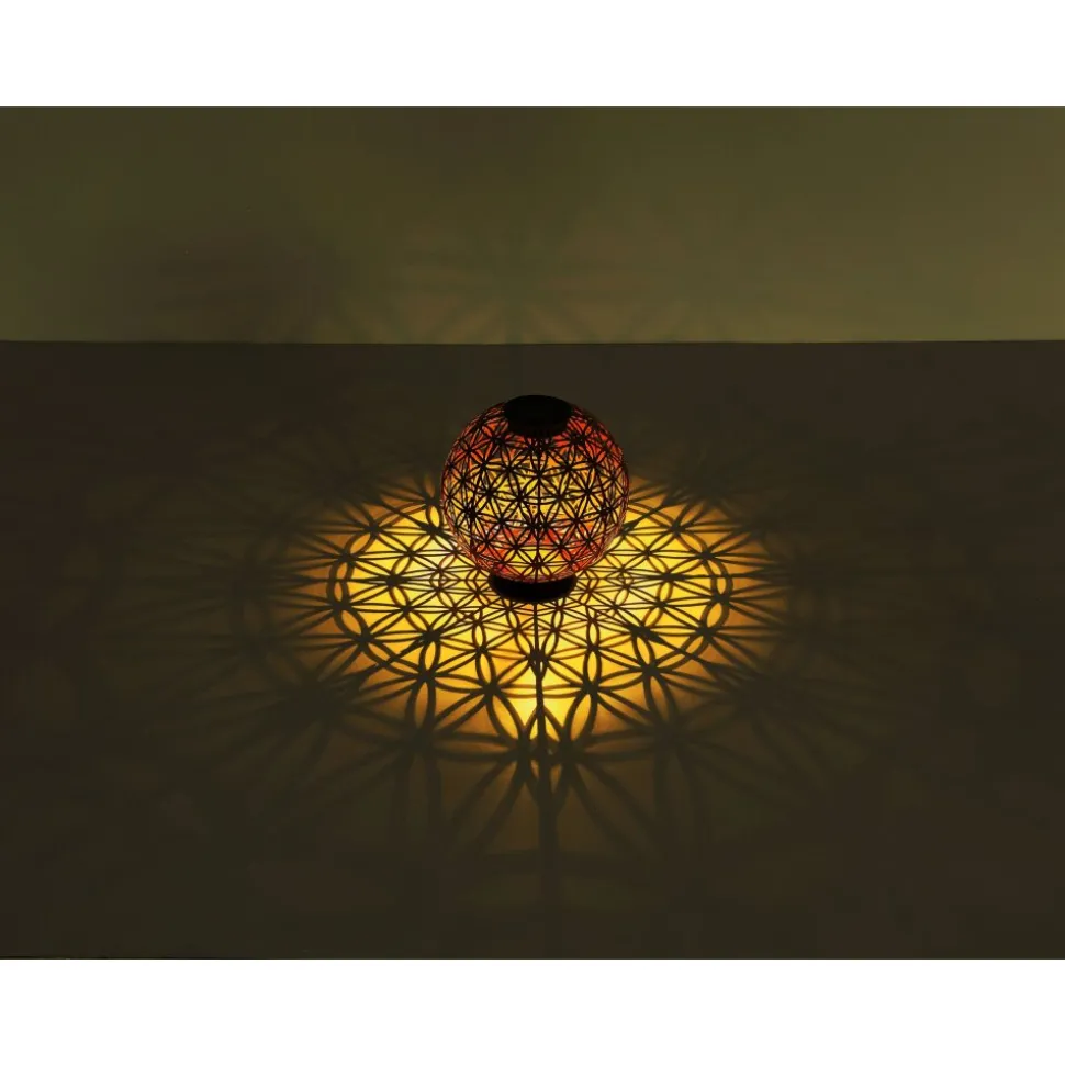 Lampe Solaire Globo Led Noir, 1 Lumiere