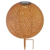 Lampe Solaire Globo Led Rouille, 1 Lumiere