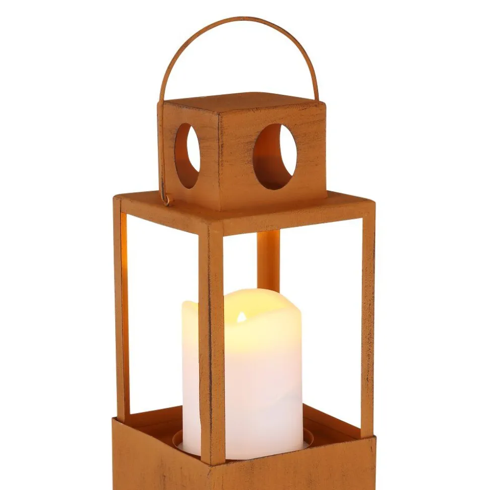 Lampe Solaire Globo Led Rouille, 1 Lumiere