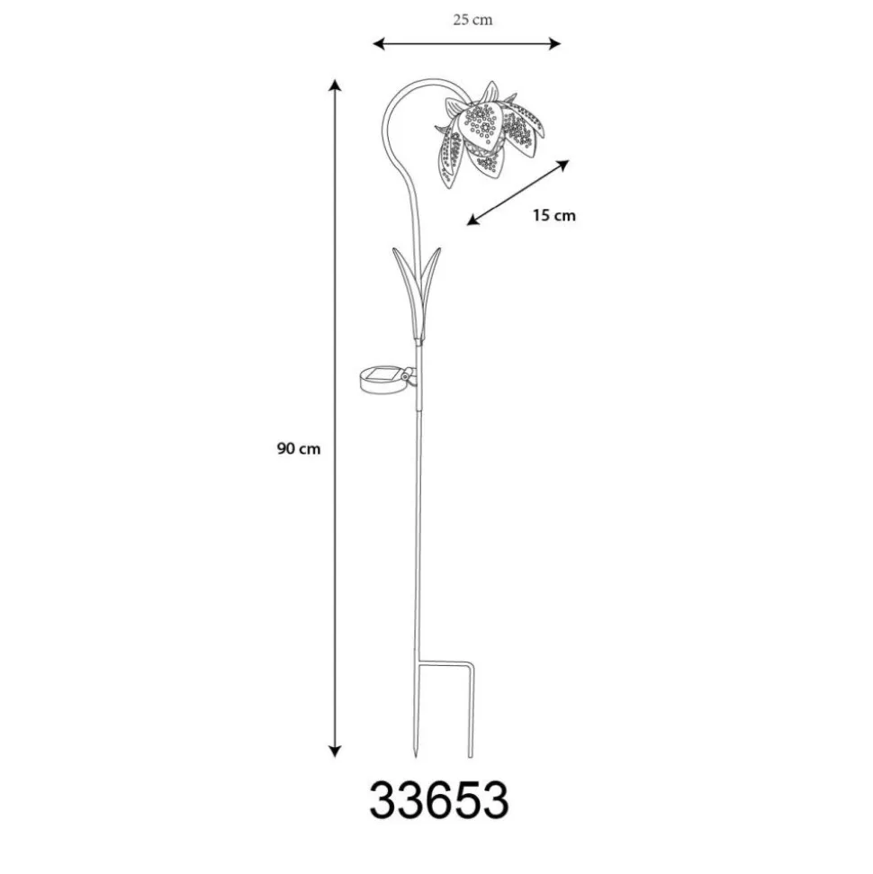 Lampe Solaire Globo Led Vert, 1 Lumiere