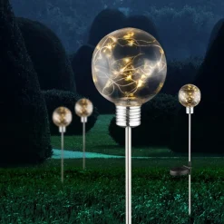 Lampe Solaire Globo Mimo Led Clair, 20 Lumieres